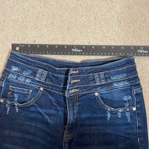 Kancan denim sz 5/27 skinny dark wash 3 button - Picture 2 of 7